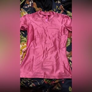 Skims pink metallic tee